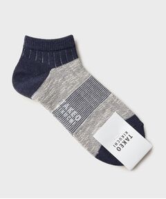 TAKEO KIKUCHI / タケオキクチ ソックス | 異素材切り替えショートソックス