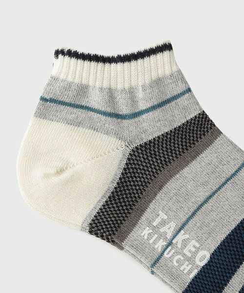 TAKEO KIKUCHI / タケオキクチ ソックス | マルチボーダーショートソックス | 詳細2