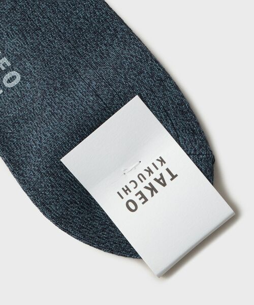 TAKEO KIKUCHI / タケオキクチ ソックス | ワンストローク刺繍ショートリブソックス | 詳細3