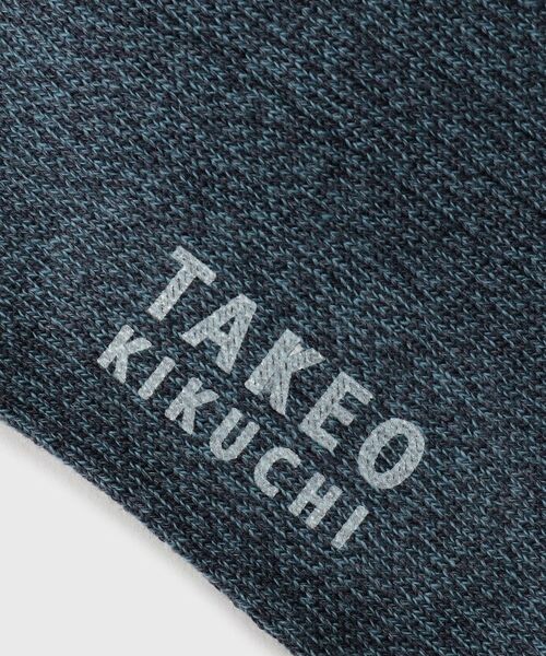 TAKEO KIKUCHI / タケオキクチ ソックス | ワンストローク刺繍ショートリブソックス | 詳細4