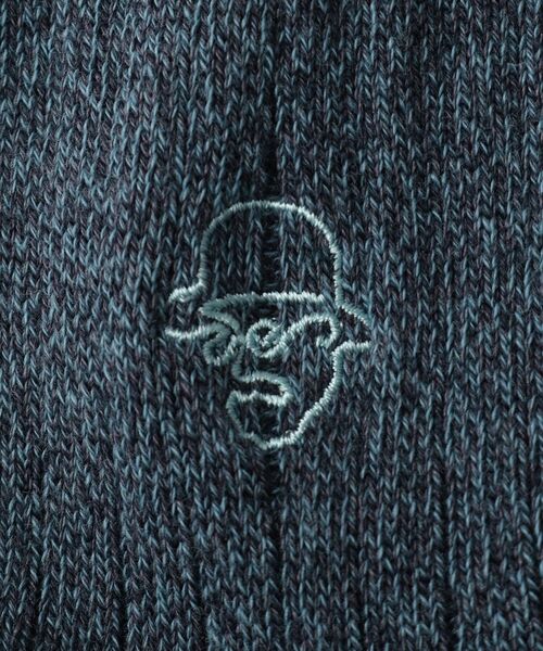 TAKEO KIKUCHI / タケオキクチ ソックス | ワンストローク刺繍ショートリブソックス | 詳細5