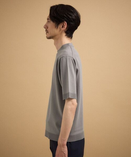 TAKEO KIKUCHI / タケオキクチ ニット・セーター | ヴィスコースナイロンモックネックニット | 詳細11