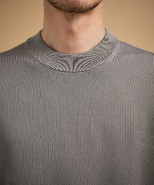 TAKEO KIKUCHI / タケオキクチ ニット・セーター | ヴィスコースナイロンモックネックニット | 詳細13