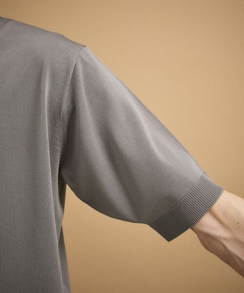 TAKEO KIKUCHI / タケオキクチ ニット・セーター | ヴィスコースナイロンモックネックニット | 詳細14