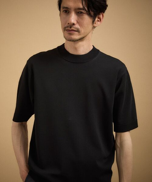 TAKEO KIKUCHI / タケオキクチ ニット・セーター | ヴィスコースナイロンモックネックニット | 詳細2