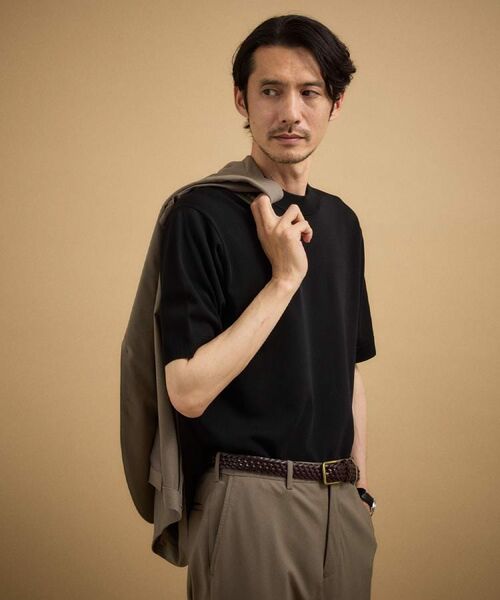 TAKEO KIKUCHI / タケオキクチ ニット・セーター | 【接触冷感/洗える】ヴィスコースナイロンモックネックニット | 詳細21