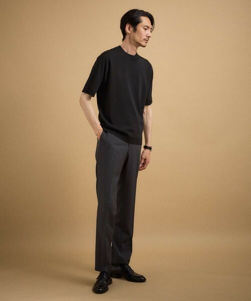 TAKEO KIKUCHI / タケオキクチ ニット・セーター | ヴィスコースナイロンモックネックニット | 詳細4