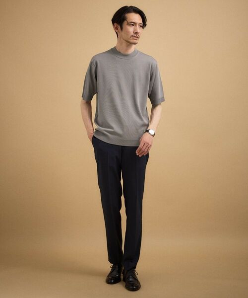 TAKEO KIKUCHI / タケオキクチ ニット・セーター | ヴィスコースナイロンモックネックニット | 詳細8