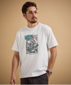 TAKEO KIKUCHI / タケオキクチ Tシャツ | モノクロタイルTシャツ