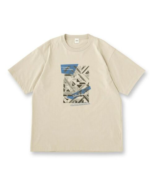 TAKEO KIKUCHI / タケオキクチ Tシャツ | モノクロタイルTシャツ | 詳細1