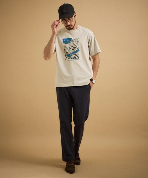 TAKEO KIKUCHI / タケオキクチ Tシャツ | モノクロタイルTシャツ | 詳細12