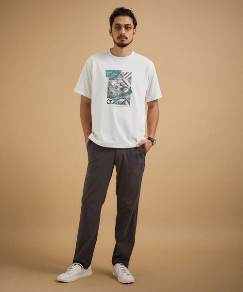 TAKEO KIKUCHI / タケオキクチ Tシャツ | モノクロタイルTシャツ | 詳細4