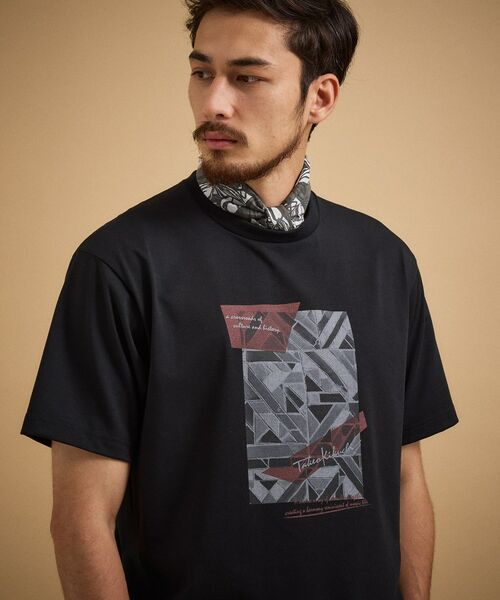 TAKEO KIKUCHI / タケオキクチ Tシャツ | モノクロタイルTシャツ | 詳細6
