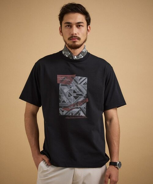 TAKEO KIKUCHI / タケオキクチ Tシャツ | モノクロタイルTシャツ | 詳細7