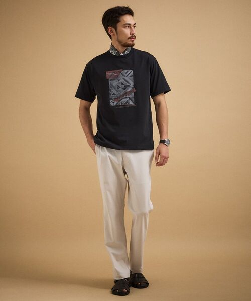 TAKEO KIKUCHI / タケオキクチ Tシャツ | モノクロタイルTシャツ | 詳細8