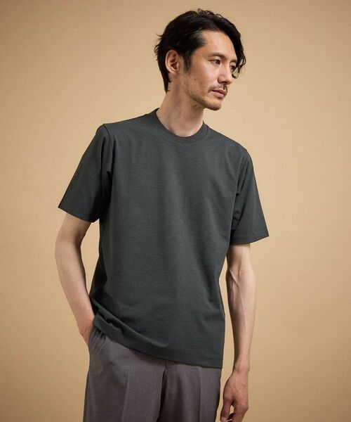 TAKEO KIKUCHI / タケオキクチ Tシャツ | 【汗染み軽減】テーラード Tシャツ（ネイビー(094)）
