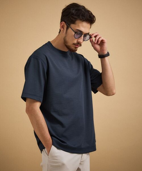 TAKEO KIKUCHI / タケオキクチ カットソー | リネン ライク ポンチ プルオーバー | 詳細15