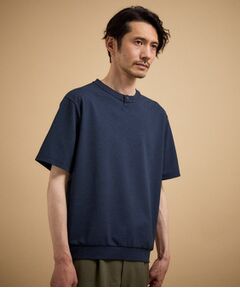 TAKEO KIKUCHI / タケオキクチ カットソー | リネン ライク 鹿の子 ヘンリー ハーフ ヘンリー ネック