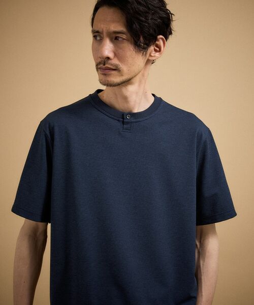 TAKEO KIKUCHI / タケオキクチ カットソー | リネン ライク 鹿の子 ヘンリー ハーフ ヘンリー ネック | 詳細2