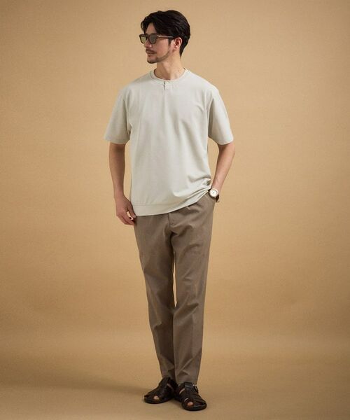 TAKEO KIKUCHI / タケオキクチ カットソー | リネン ライク 鹿の子 ヘンリー ハーフ ヘンリー ネック | 詳細8