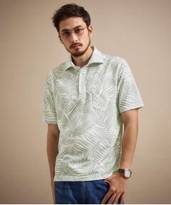 TAKEO KIKUCHI / タケオキクチ ポロシャツ | リーフ柄ポロシャツ