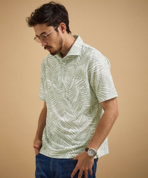 TAKEO KIKUCHI / タケオキクチ ポロシャツ | リーフ柄ポロシャツ | 詳細3