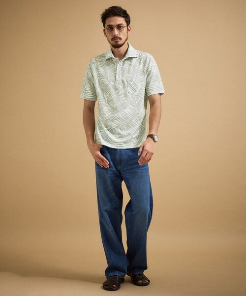 TAKEO KIKUCHI / タケオキクチ ポロシャツ | リーフ柄ポロシャツ | 詳細4