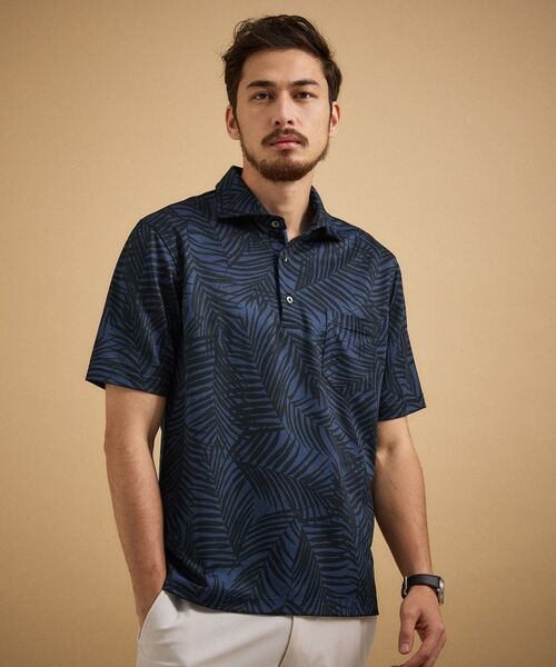 TAKEO KIKUCHI / タケオキクチ ポロシャツ | リーフ柄ポロシャツ | 詳細9