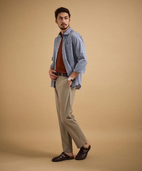 TAKEO KIKUCHI / タケオキクチ パンツ | 【接触冷感/吸汗速乾】サイドゴアウエスト ストレートパンツ | 詳細27