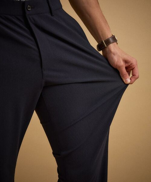 TAKEO KIKUCHI / タケオキクチ パンツ | 【接触冷感/吸汗速乾】サイドゴアウエスト ストレートパンツ | 詳細4