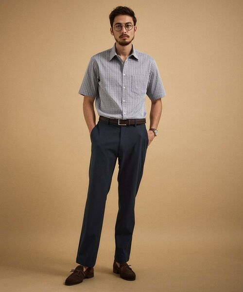 TAKEO KIKUCHI / タケオキクチ パンツ | 【接触冷感/吸汗速乾】サイドゴアウエスト ストレートパンツ | 詳細6