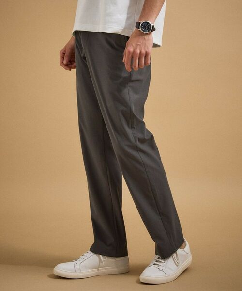 TAKEO KIKUCHI / タケオキクチ パンツ | 【接触冷感/吸汗速乾】サイドゴアウエスト ストレートパンツ | 詳細9