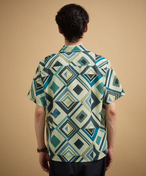 TAKEO KIKUCHI / タケオキクチ シャツ・ブラウス | 【吸汗速乾】タイル柄プリント 半袖シャツ | 詳細12