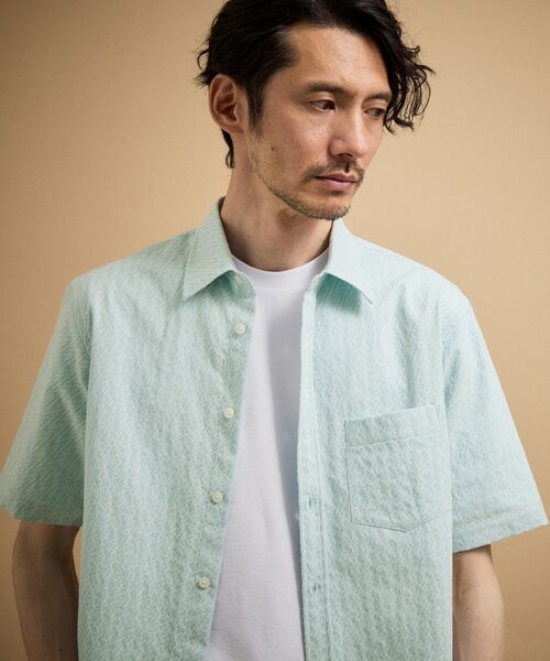 TAKEO KIKUCHI / タケオキクチ シャツ・ブラウス | 播州織り 千鳥 半袖シャツ | 詳細27