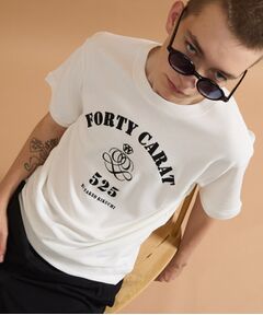 TAKEO KIKUCHI / タケオキクチ カットソー | カレッジ風ミニ裏毛半袖Tシャツ