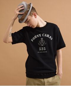 TAKEO KIKUCHI / タケオキクチ カットソー | カレッジ風ミニ裏毛半袖Tシャツ