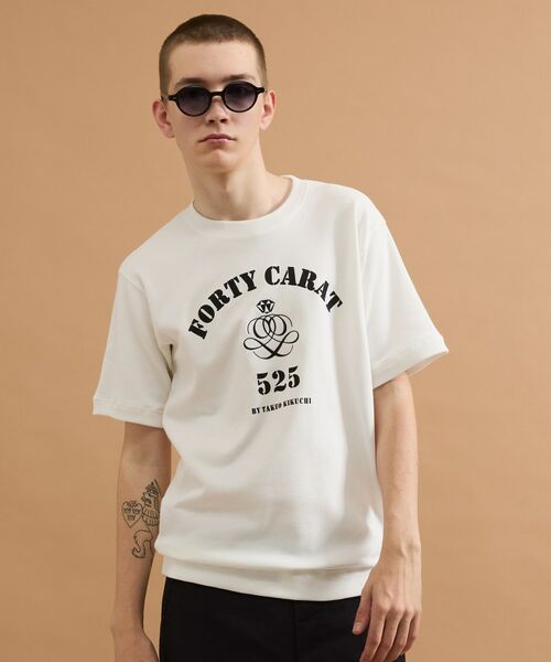 TAKEO KIKUCHI / タケオキクチ カットソー | カレッジ風ミニ裏毛半袖Tシャツ | 詳細3