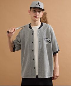 ベースボール半袖ニットシャツ