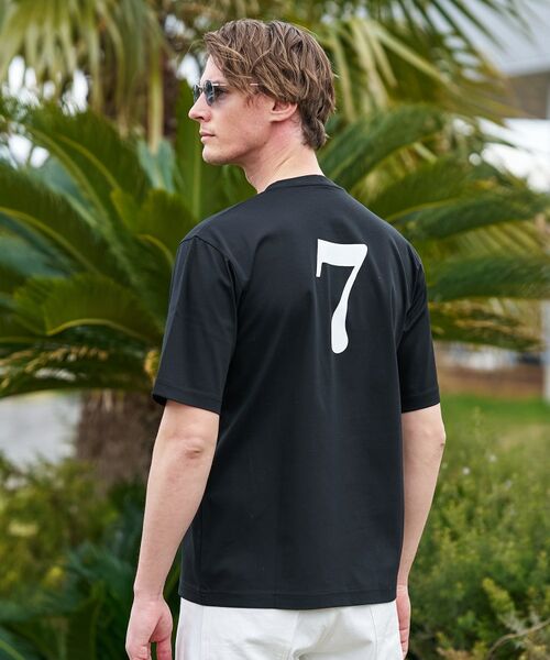 TAKEO KIKUCHI / タケオキクチ Tシャツ | 【BOWLER HAT LABEL】アイスクリアコットン ピンナップガール 半袖Tシャツ（ブラック(019)）