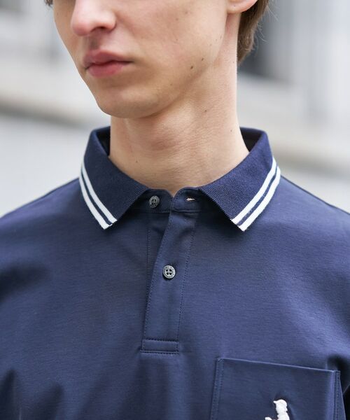 TAKEO KIKUCHI / タケオキクチ ポロシャツ | 【BOWLER HAT LABEL】アイスクリアコットン ボーラーハットウォーカー ポロシャツ | 詳細13