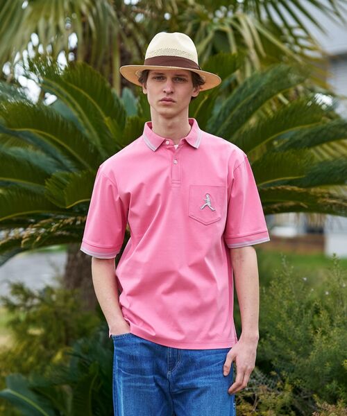 TAKEO KIKUCHI / タケオキクチ ポロシャツ | 【BOWLER HAT LABEL】アイスクリアコットン ボーラーハットウォーカー ポロシャツ | 詳細2