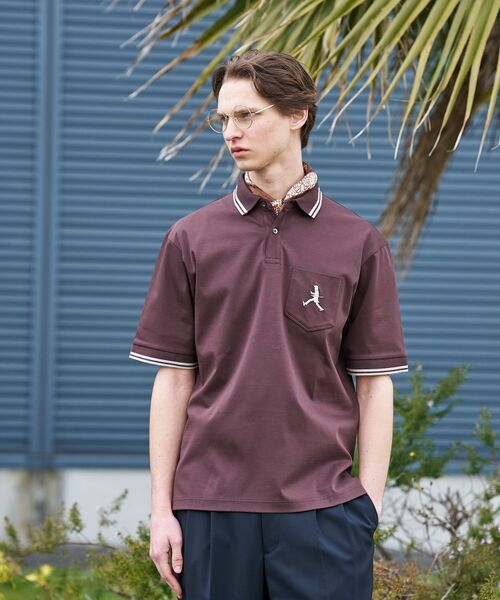 TAKEO KIKUCHI / タケオキクチ ポロシャツ | 【BOWLER HAT LABEL】アイスクリアコットン ボーラーハットウォーカー ポロシャツ | 詳細8