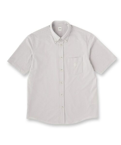 TAKEO KIKUCHI / タケオキクチ シャツ・ブラウス | 【接触冷感】 ジャージストライプ シャツ | 詳細1