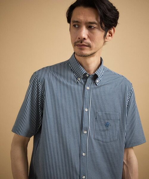 TAKEO KIKUCHI / タケオキクチ シャツ・ブラウス | 【接触冷感】 ジャージストライプ シャツ | 詳細10