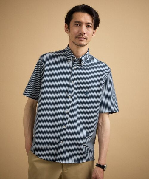 TAKEO KIKUCHI / タケオキクチ シャツ・ブラウス | 【接触冷感】 ジャージストライプ シャツ | 詳細11