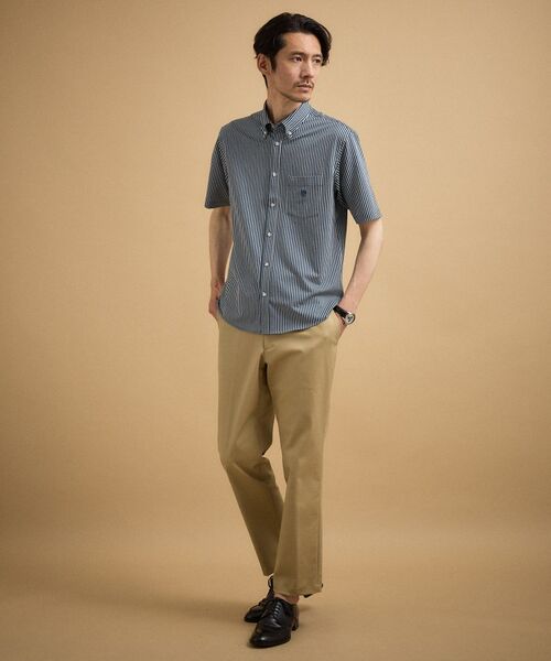 TAKEO KIKUCHI / タケオキクチ シャツ・ブラウス | 【接触冷感】 ジャージストライプ シャツ | 詳細12