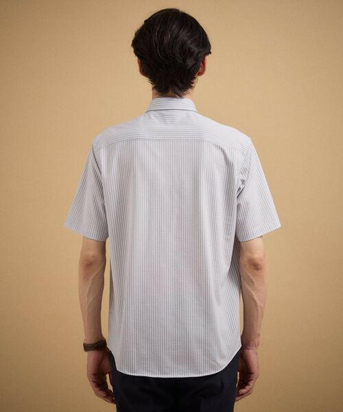 TAKEO KIKUCHI / タケオキクチ シャツ・ブラウス | 【接触冷感】 ジャージストライプ シャツ | 詳細16