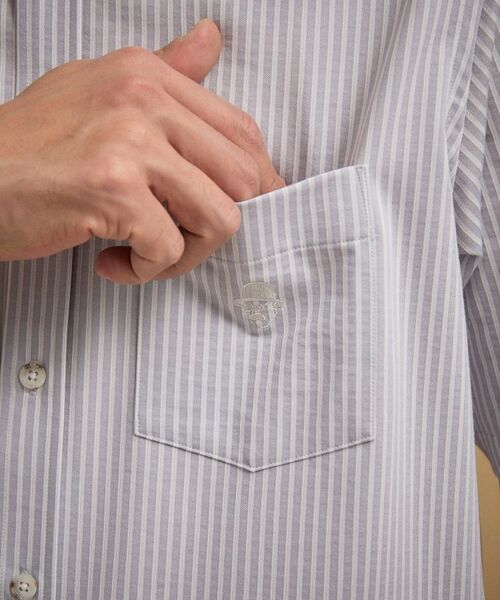 TAKEO KIKUCHI / タケオキクチ シャツ・ブラウス | 【接触冷感】 ジャージストライプ シャツ | 詳細18
