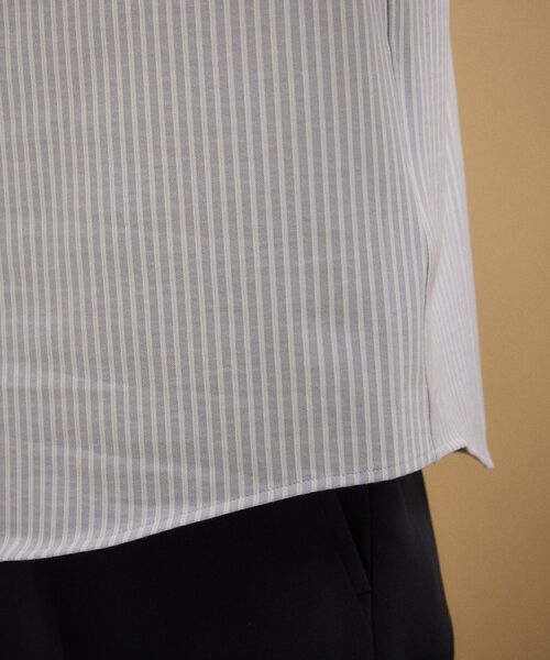 TAKEO KIKUCHI / タケオキクチ シャツ・ブラウス | 【接触冷感】 ジャージストライプ シャツ | 詳細20