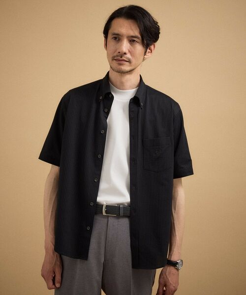 TAKEO KIKUCHI / タケオキクチ シャツ・ブラウス | 【接触冷感】 ジャージストライプ シャツ | 詳細7